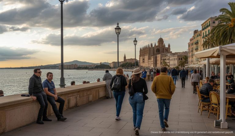 Mildes Wetter und Bewölkung in Palma de Mallorca