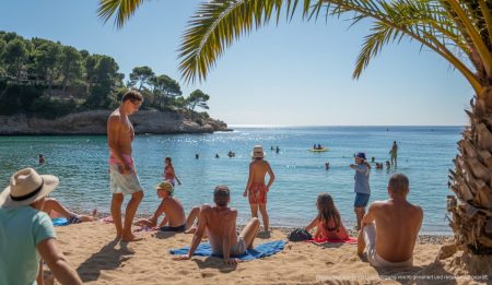 Wetterbericht Cala Rajada: Sonnige Aussichten für Ihren Aufenthalt Sommerliches Wetter in Cala Rajada mit Strand und Sonnenschein