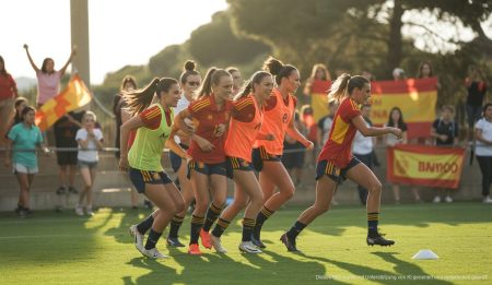 Spanische Frauen-Nationalmannschaft beim Training auf Mallorca