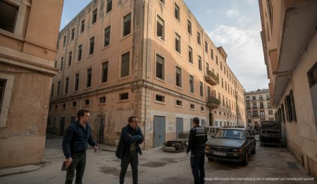 Alte Haftanstalt in Palma de Mallorca kurz vor der Zwangsräumung, Polizei vorbereitet