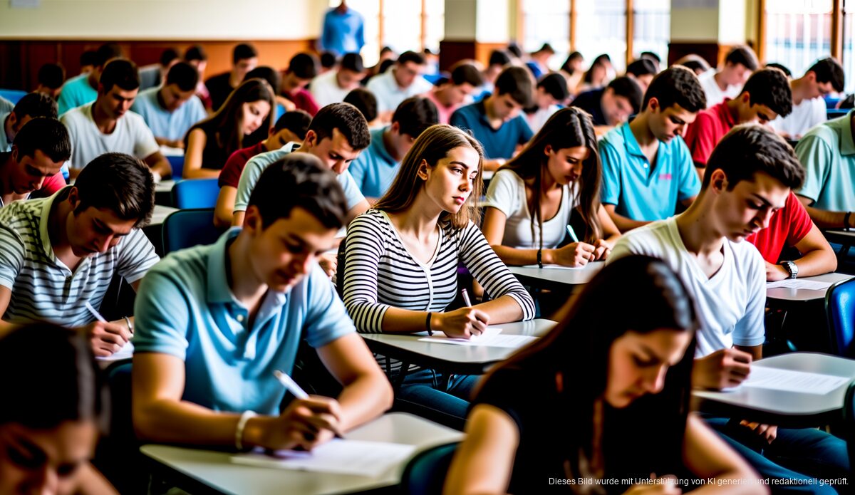 Baleares: Rückgang der PAU-Ergebnisse 2026 trotz Anreizprogrammen Studenten in einer Examenshalle auf den Balearen