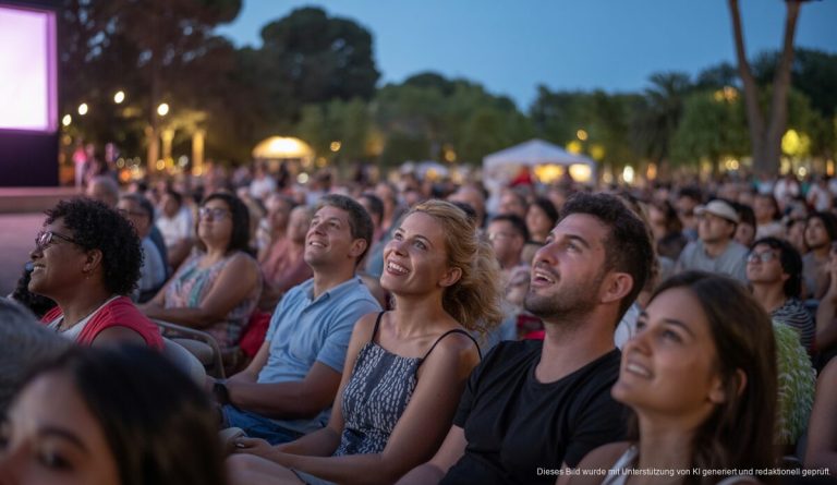 Cinema a la Fresca startet in Palma de Mallorca im August Outdoor-Kinoveranstaltung im Parc de les Estacions in Palma de Mallorca
