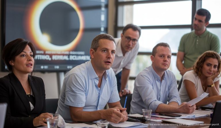 Eclipse auf Mallorca: Sicherheitsmaßnahmen und Medieneinsatz Besprechung zur Vorbereitung der Sonnenfinsternis auf Mallorca