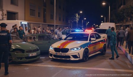 Mallorca: Gefährliche Autostunts gefährden Öffentlichkeit Unfall in Can Picafort mit BMW M2 nach gefährlicher Feier