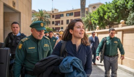 Kontroverse um Wohnraum für Guardia Civil auf Mallorca Guardia Civil Beamte vor der Residenz Hermanitas de los Pobres in Palma de Mallorca