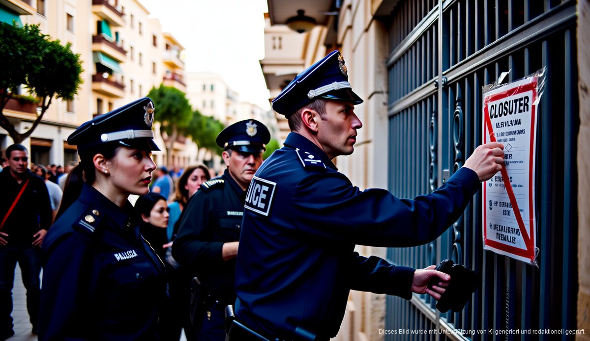 Mallorca verhängt hohe Strafen gegen illegale Ferienvermietungen Polizeieinsatz gegen illegale Ferienvermietungen auf Mallorca