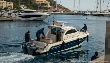 Strengere Kontrolle gegen illegale Bootscharter auf Mallorca Überwachung gegen illegale Bootscharter im Port d'Andratx, Mallorca