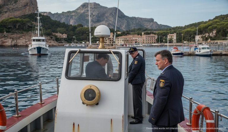 Kontrollen gegen illegale Yachtvermietungen in Port de Sóller Kontrollen an Yacht im Port de Sóller