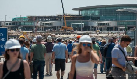 Mallorcas Flughafen: Inselrat kritisiert Aena wegen Bauzeiten Bauarbeiten am Flughafen Palma de Mallorca stören Reisende