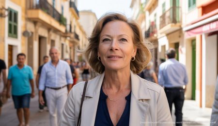 Liza Li: Vom Teenie-Star zur Immobilienmaklerin auf Mallorca Liza Li als Immobilienmaklerin auf den Straßen von Palma de Mallorca