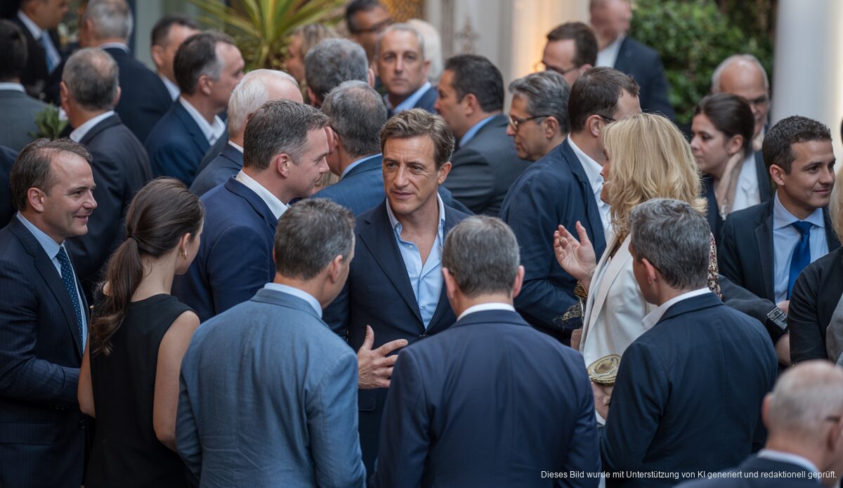 Internationale Führungspersönlichkeiten beim Summer Apéro auf Mallorca.