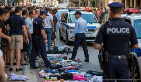 Großaktion in Palma gegen illegalen Straßenverkauf Polizeioperation in Palma gegen illegalen Straßenverkauf