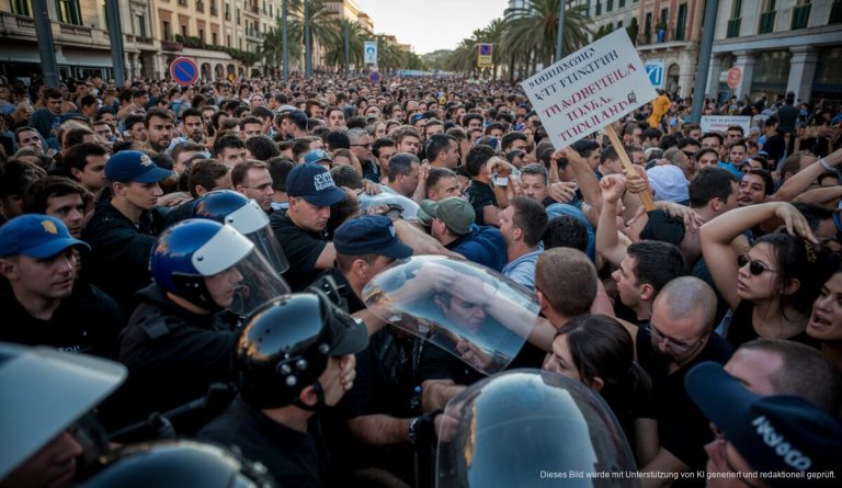 Demonstrationen gegen Massentourismus in Palma mit Polizeieingriff