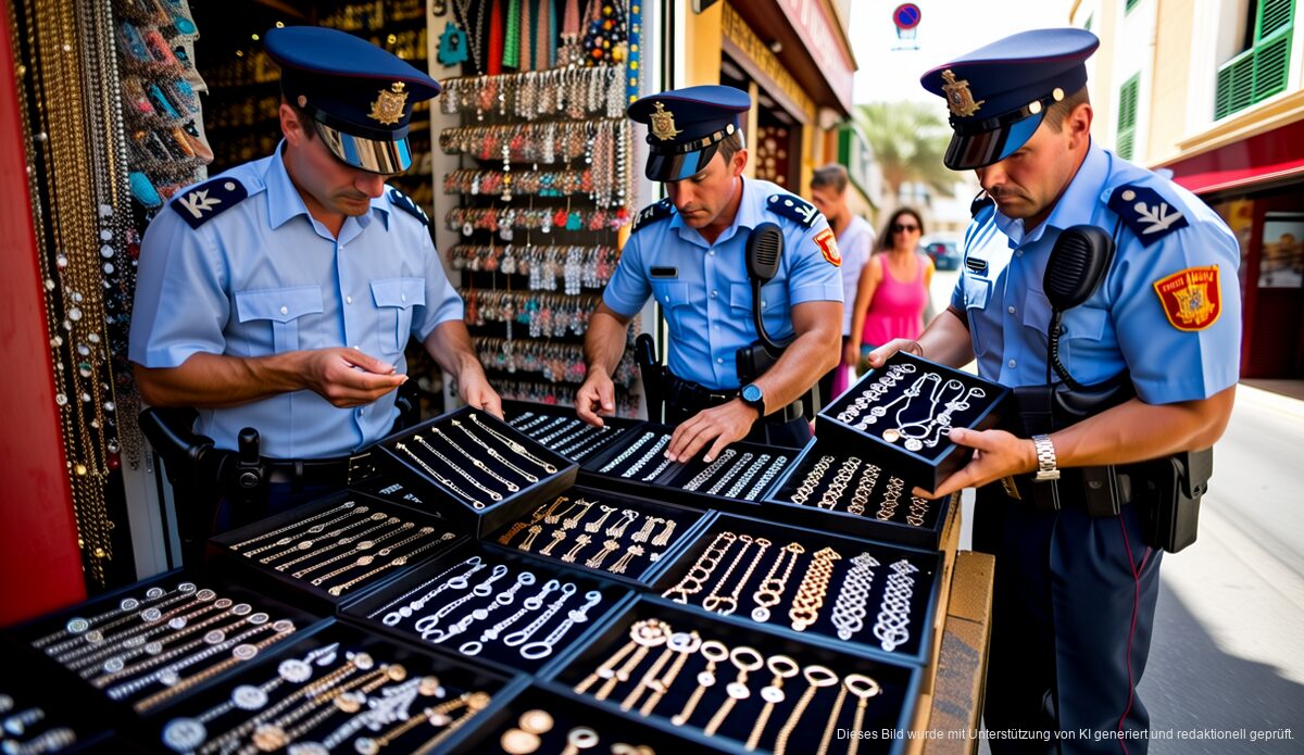 Großer Schlag gegen Schmuckfälscher auf Mallorca Polizei beschlagnahmt gefälschten Schmuck in einem Geschäft auf Mallorca