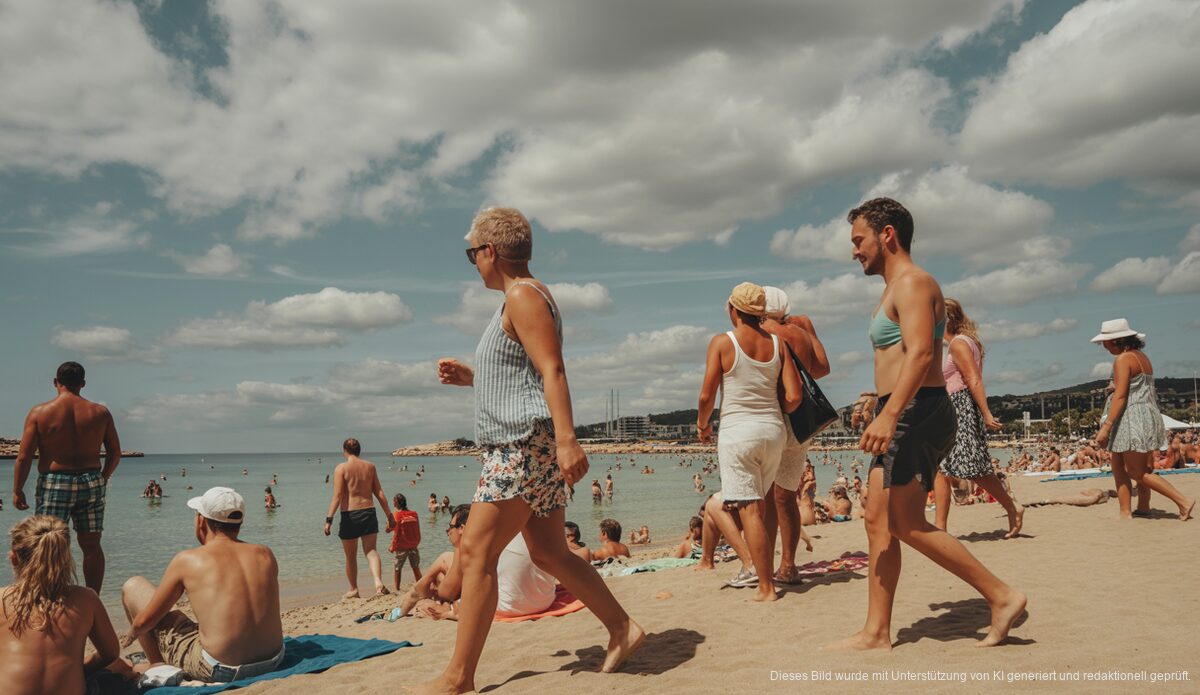 Wetter in Cala Millor: Wolkig mit hohen Temperaturen Sommerwetter in Cala Millor mit hohen Temperaturen und bewölktem Himmel auf Mallorca