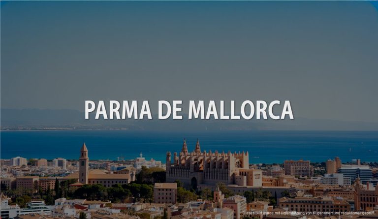 Steuerschulden: Dracplus S.L. und Matthias Kühn auf Mallorca im Fokus Ansicht von Palma de Mallorca mit Fokus auf große Unternehmen