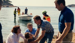Bootsunfall vor S’Estanyol fordert ein Todesopfer Rettungskräfte nach Bootsunfall vor S'Estanyol Mallorca