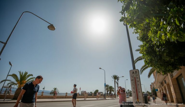 Drastische Hitze in Alcúdia: Temperaturen über 40 Grad Klare Hitzewelle in Alcúdia mit Temperaturen über 40 Grad.