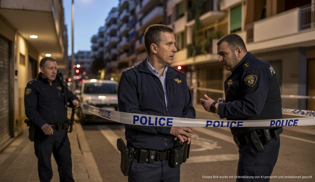 Gewaltsamer Drogenraub in Palma deckt großes Drogenversteck auf Polizeiuntersuchung bei Nacht in Palma de Mallorca