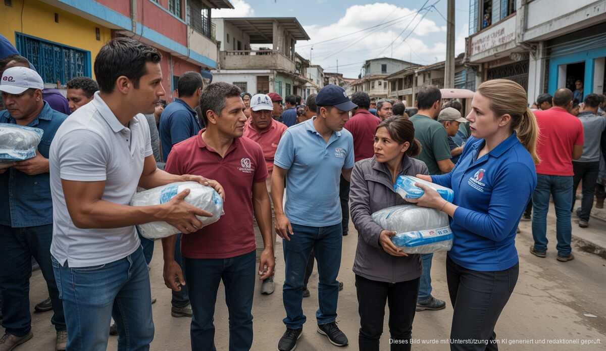 Balearen helfen nach Erdbeben in Venezuela mit Europas Unterstützungsmaßnahmen Hilfskräfte verteilen Versorgungsgüter in Venezuela
