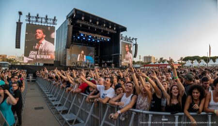 John Newman und Rudimental Auftritt bei La Patrona in Palma Konzert von John Newman und Rudimental im Parc de la Mar in Palma
