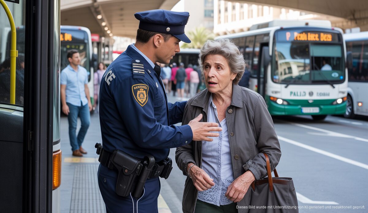 Polizei hilft verwirrter Seniorin an Bushaltestelle in Palma