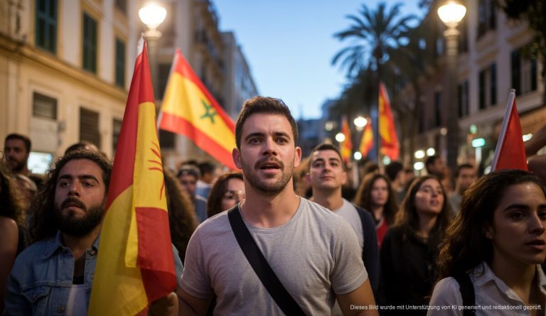 Proteste vor marokkanischem Konsulat auf Mallorca geplant Bürgerproteste vor marokkanischem Konsulat auf Mallorca mit spanischen Flaggen