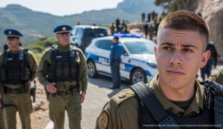 Sonnenfinsternis auf Mallorca: Soldaten und Polizei im Einsatz Soldaten und Polizei in der Serra de Tramuntana vor Sonnenfinsternis auf Mallorca