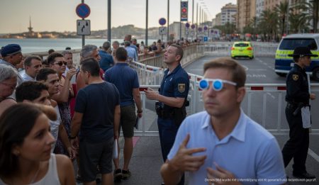 Sonnenfinsternis auf Mallorca: Verkehrsbeschränkungen für sichere Beobachtung Verkehrskontrollen und Sicherheitsvorkehrungen zur Sonnenfinsternis-Beobachtung in Palma de Mallorca