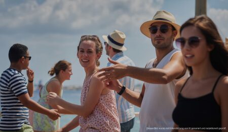 Mallorcas Wetter am 25. August: Bewölkt und heiß Sommerliches Wetter auf Mallorca mit sonnigem, leicht bewölktem Himmel.
