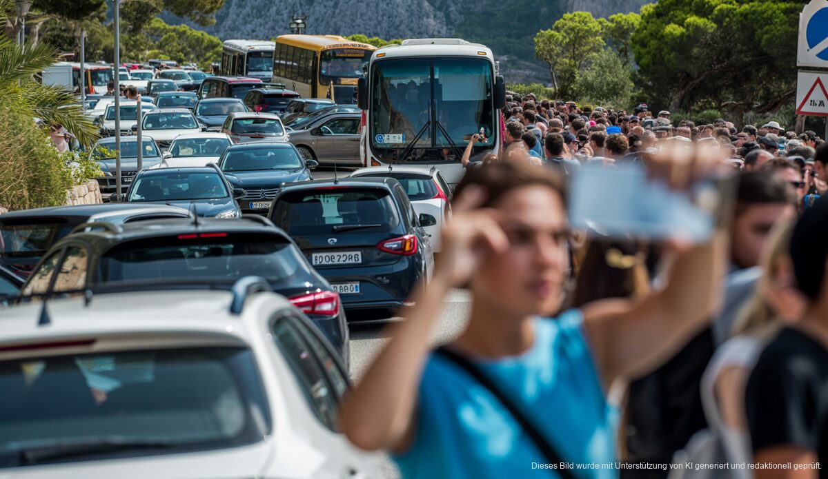 Verkehrskollaps durch Selfie-Tourismus auf Mallorca Verkehrskollaps durch Selfie-Tourismus auf Mallorca