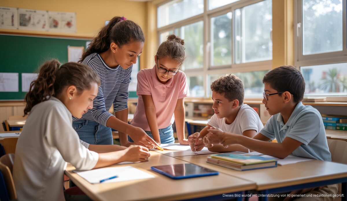 Bedeutender Anstieg von Schülern in Bildungsprogrammen auf den Balearen Schüler in einer interaktiven Lernumgebung auf den Balearen