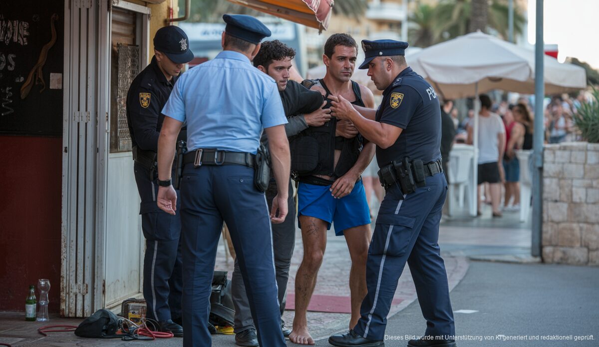 Verhaftung nach einer Serie von Einbrüchen auf Playa de Palma Polizeieinsatz Playa de Palma, Einbrüche, Verhaftung