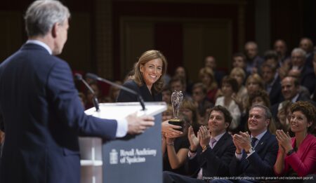 Manuela García bei der ECO-Preisverleihung in Madrid