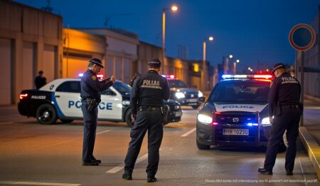 Polizei in Palma setzt gegen illegale Autorennen in Can Valero durch Polizeioperation in Can Valero, Palma de Mallorca