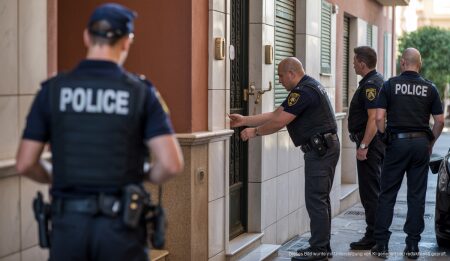 Polizei verhaftet sechs Männer wegen Hausbesetzung in Palma Polizeieingriff bei einer Hausbesetzung in Palma de Mallorca