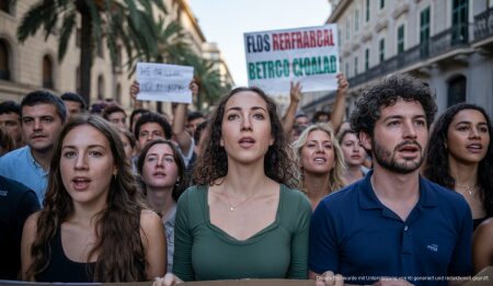 Proteste gegen Mallorcas Flughafenausbau zielen auf Massentourismus Protest gegen den Flughafenausbau auf Mallorca vor Regierungsgebäude