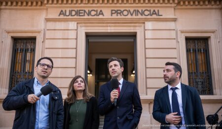 Prozess in Spanien: Mann wegen sexueller Übergriffe angeklagt Audiencia Provincial in Palma de Mallorca, Reporter vor Ort