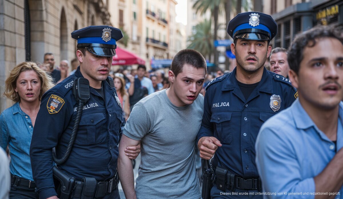 Polizei Palma de Mallorca fasst Serienkriminelle Polizisten verhaften Kriminelle in Palma de Mallorca