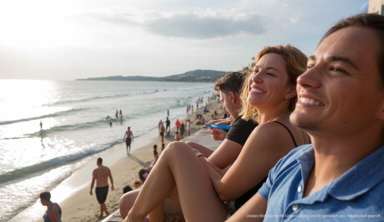 Cala Millor: Angenehme Temperaturen und moderates Wetter erwartet Wetterprognose für Cala Millor am Strand bei Sonnenschein