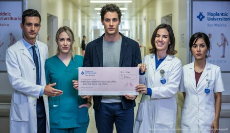 Beeindruckende Spende für Krebsforschung in Palma de Mallorca David Triay überreicht Spendenscheck für Krebsforschung in Palma de Mallorca